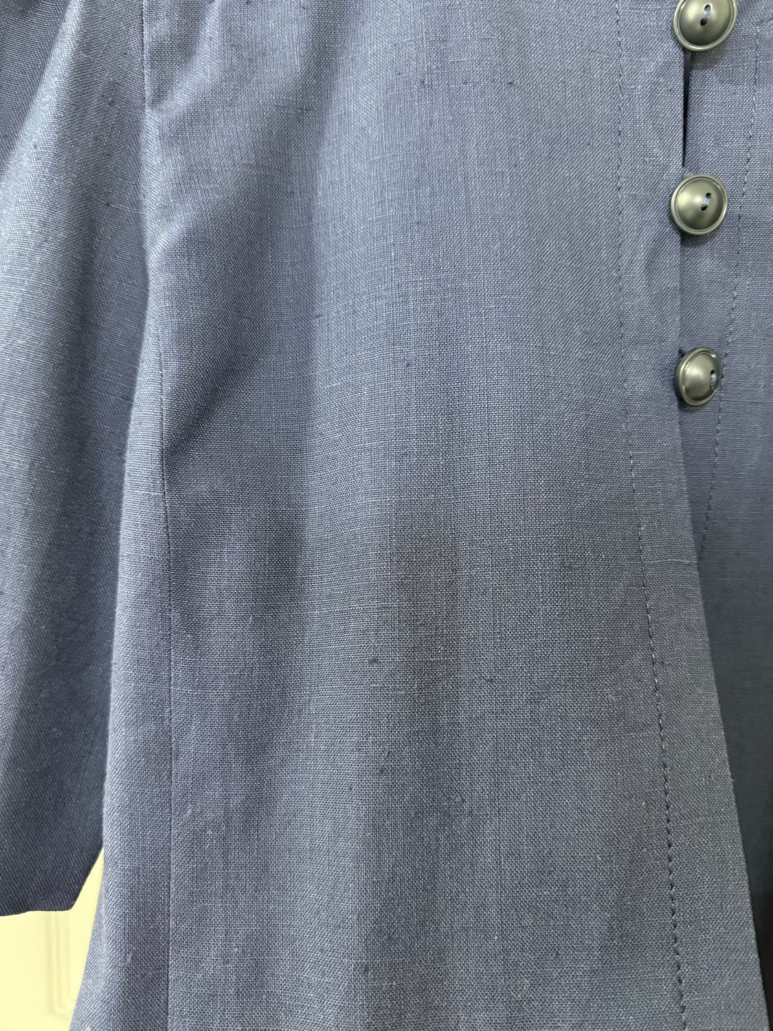 네이비 린넨 반팔 자켓 상품이미지2