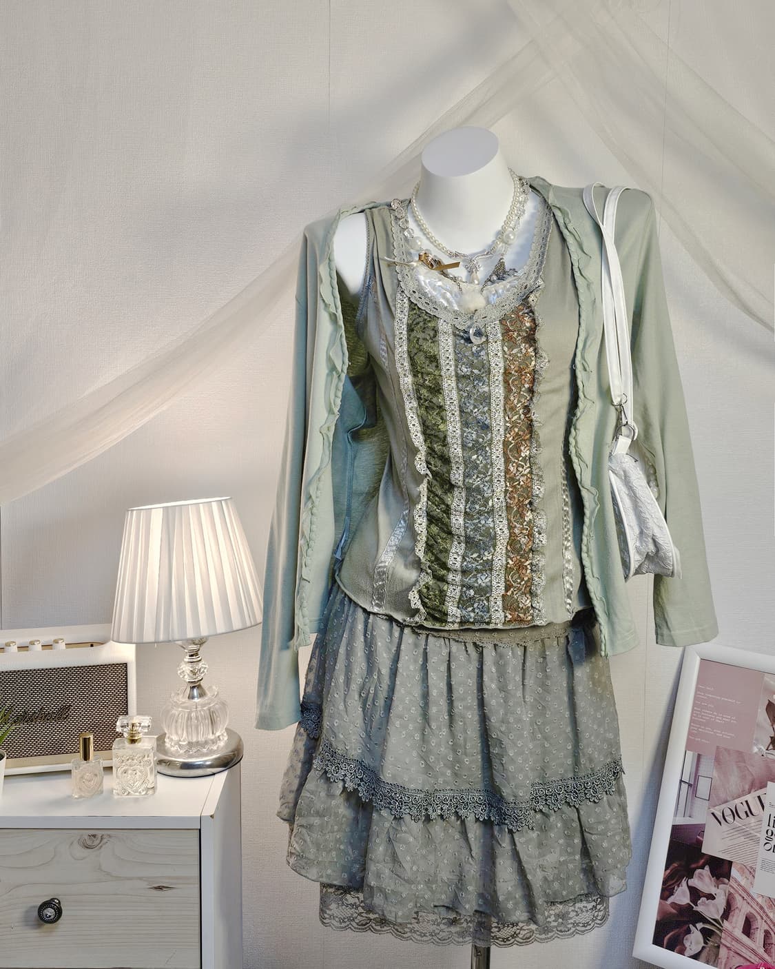 Green fairy look style set 상품이미지3