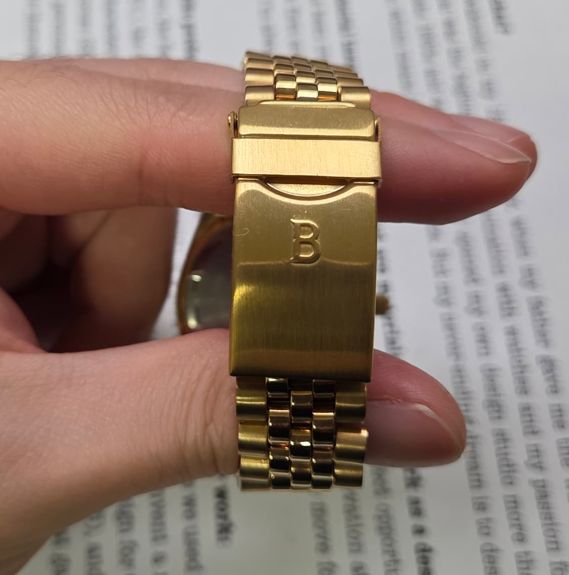 빈티지 부로바 마린스타 올금장 데이데이트 각베젤 쿼츠 쥬빌리줄 ver.
 상품이미지7