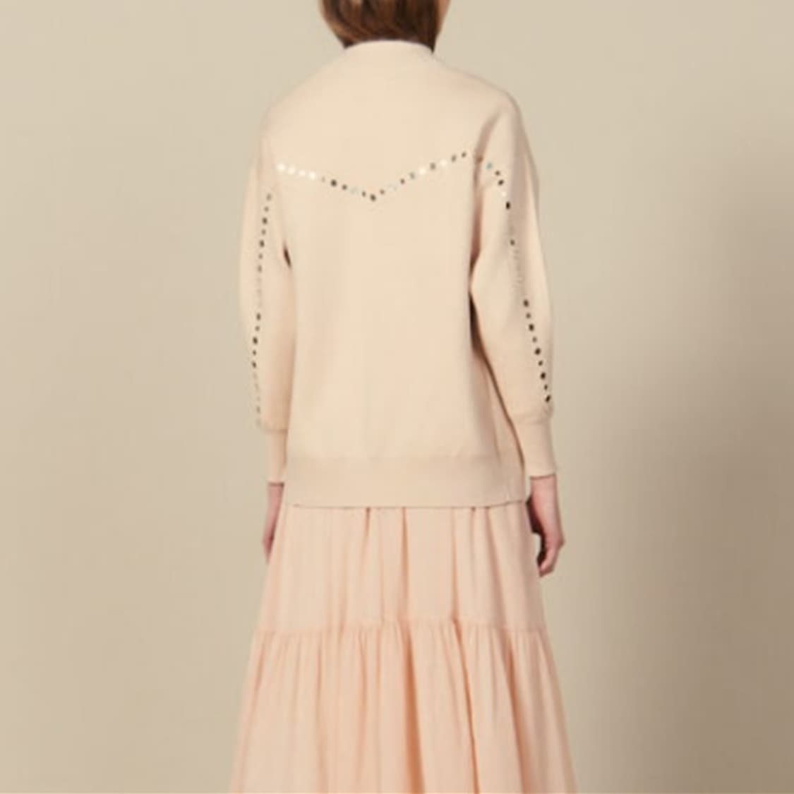 산드로 스터드 니트 가디건 여성 루즈핏 2 M L 거의새것 사랑봉봉 상품이미지8