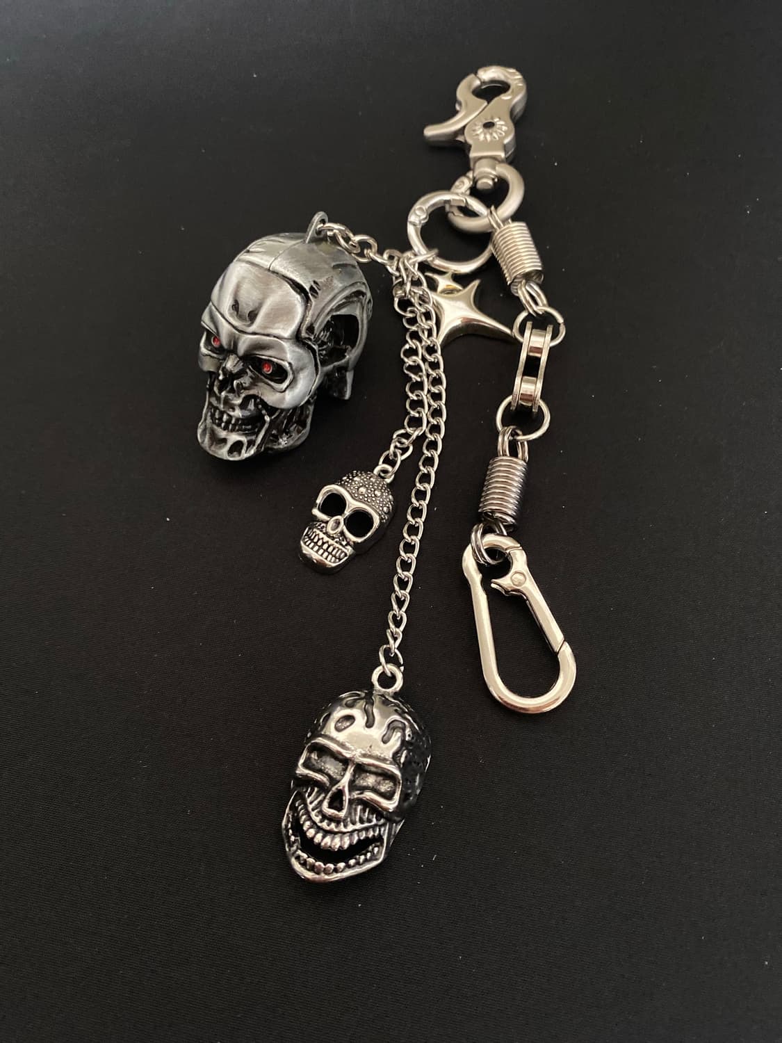 스컬 체인 키링 상품이미지1