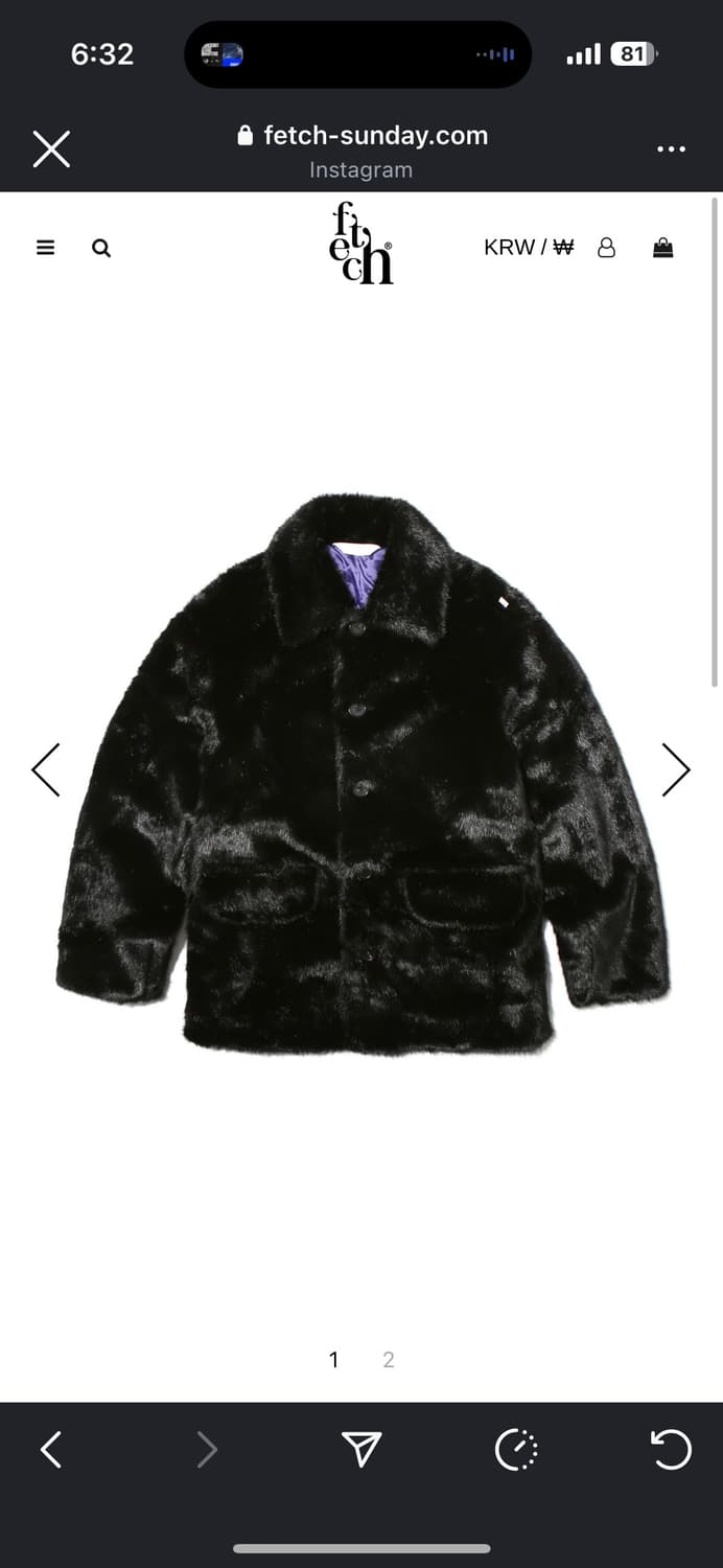 [XL] Fetch sunday faux coat 상품이미지3