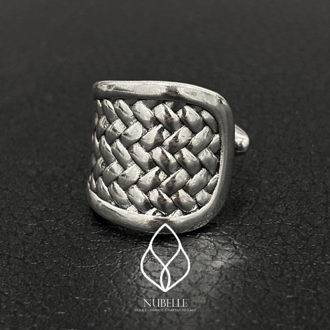 🌗 Weaving shield ring / 925실버 위빙 방패 반지 상품이미지4