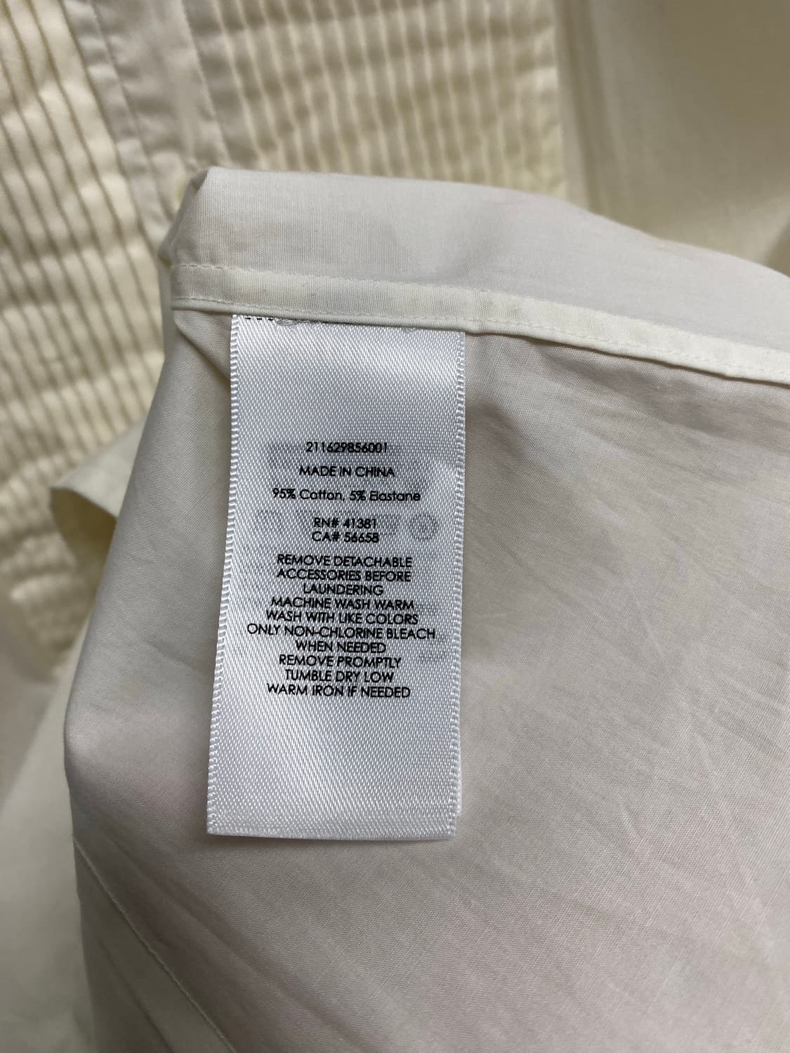 폴로 랄프로렌 플리츠 핀턱 코튼셔츠 XS 상품이미지5