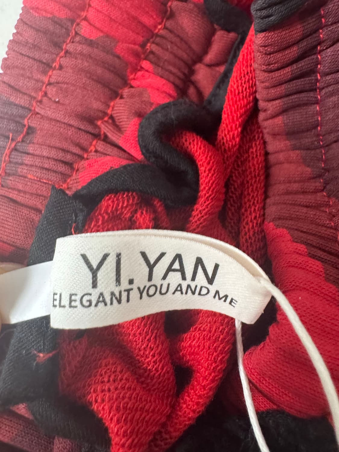 YI-YAN 카모 카고 팬츠 레드 60,70kg 새상품 상품이미지7