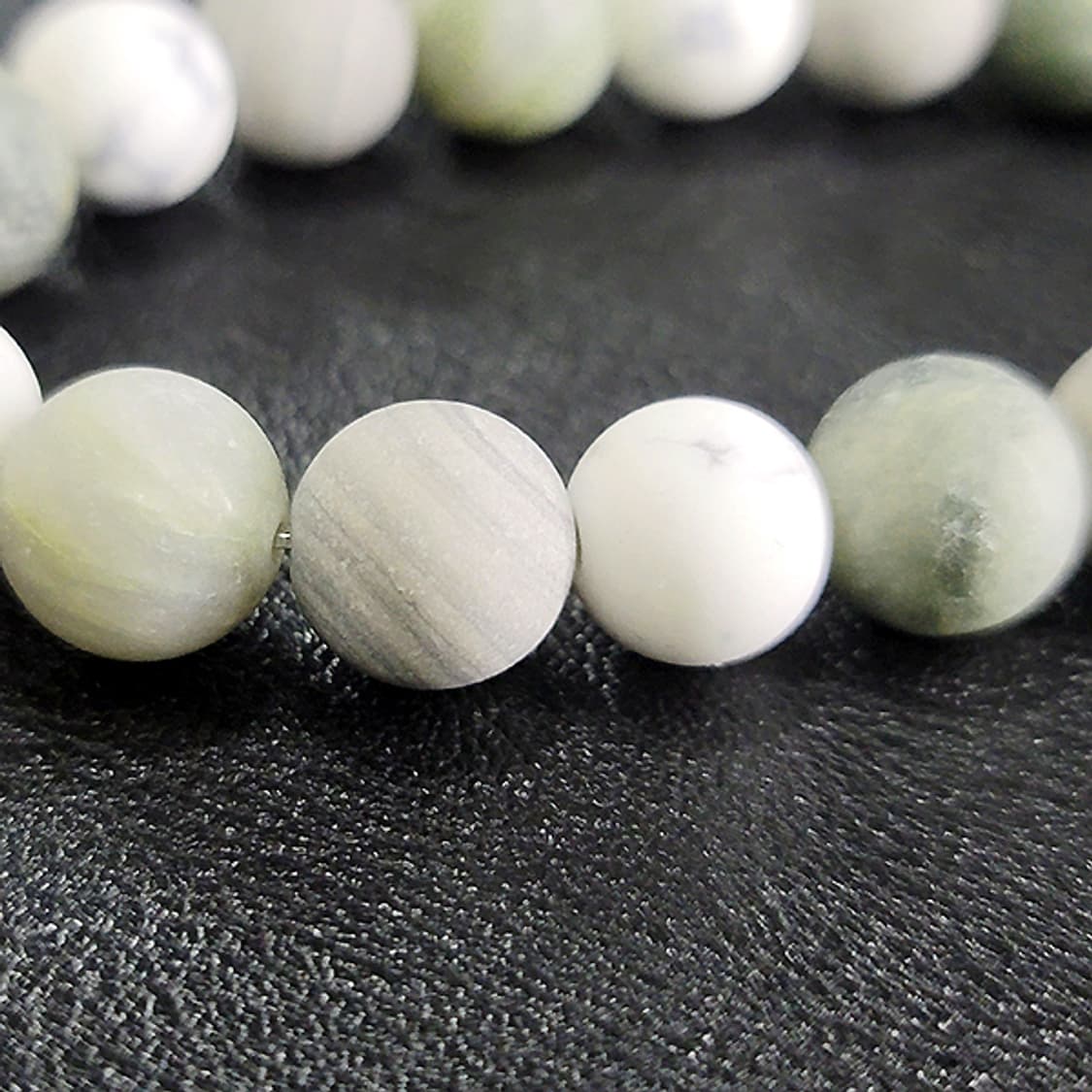 Varel 마그네사이트 아게이트 10mm 남자 미니멀 무광 원석 팔찌 상품이미지2