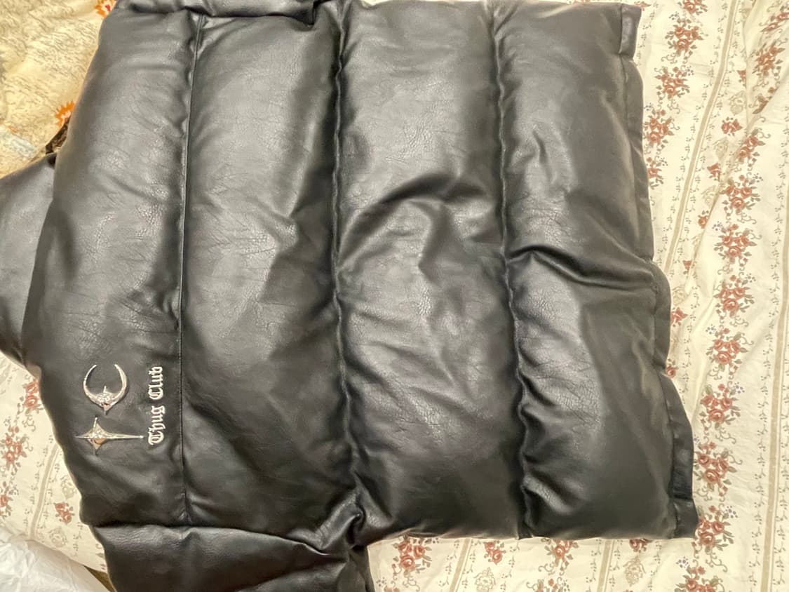 떠그클럽 레더패딩 블랙 2사이즈 상품이미지2