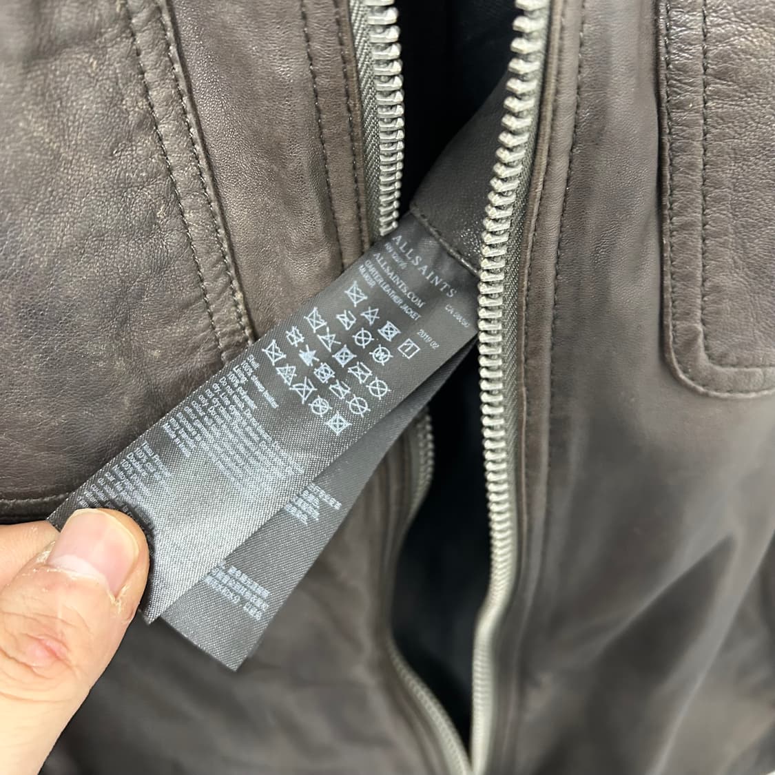 올세인츠 양가죽 투웨이 바이커 자켓 상품이미지8