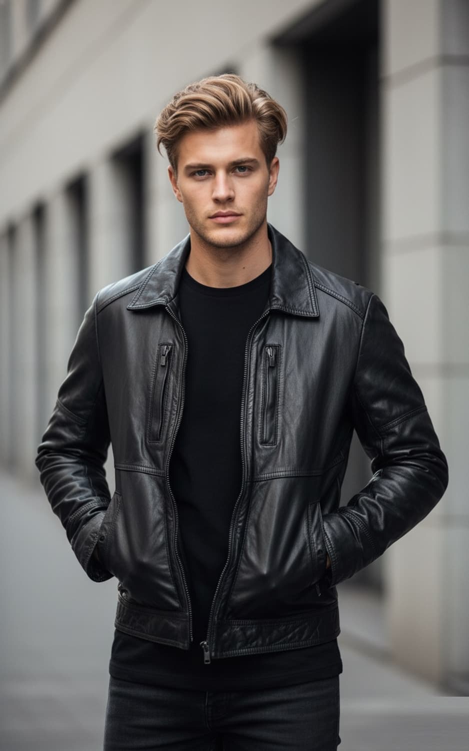 인터메조  양가죽 가죽자켓 밀리터리 필드자켓 블랙 90~95사이즈 상품이미지6