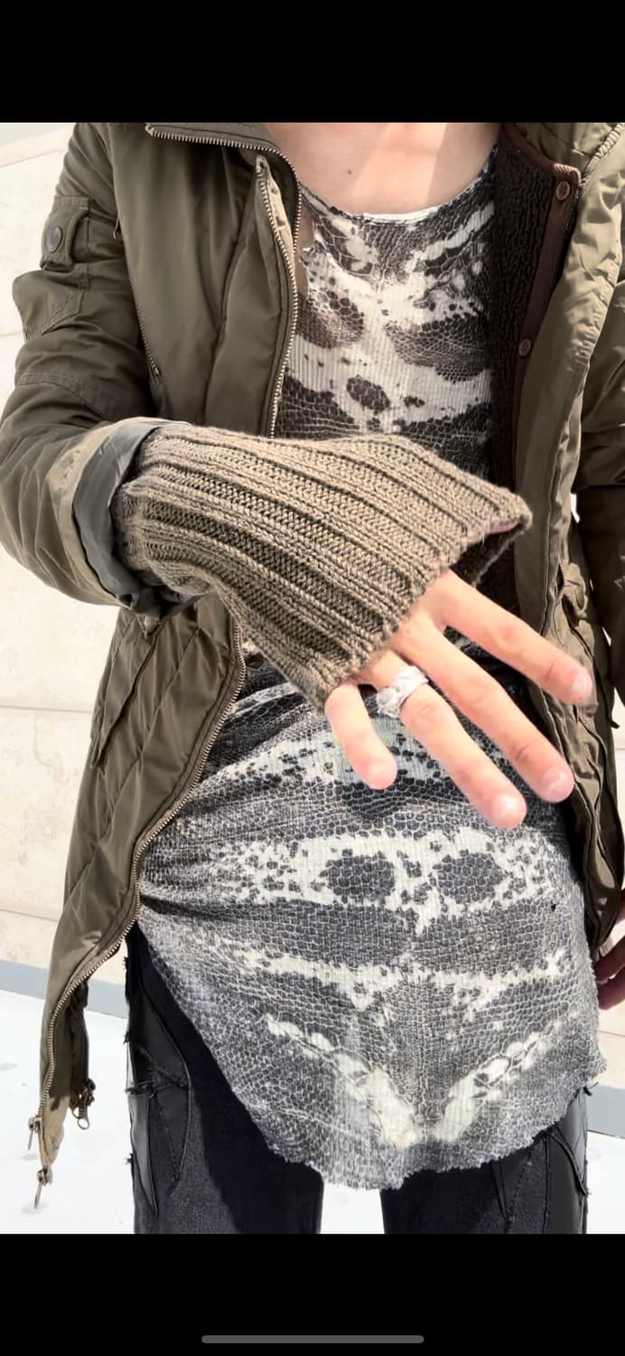 “Vintage” 00’s Mood Khaki Handwarmer Det 상품이미지6