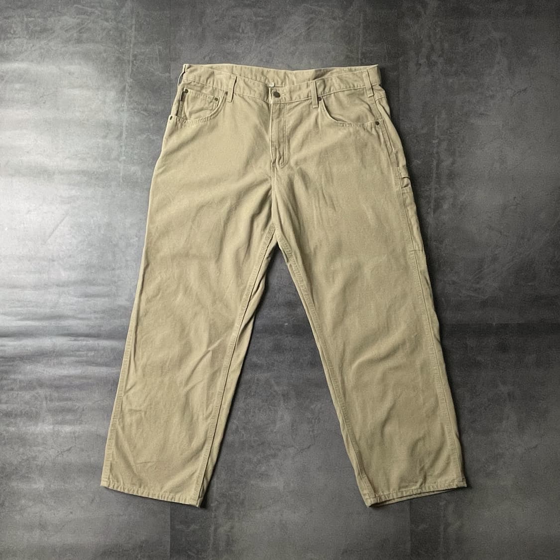 CARHARTT 칼하트 빈티지 베이지 싱글니 워크팬츠 상품이미지1