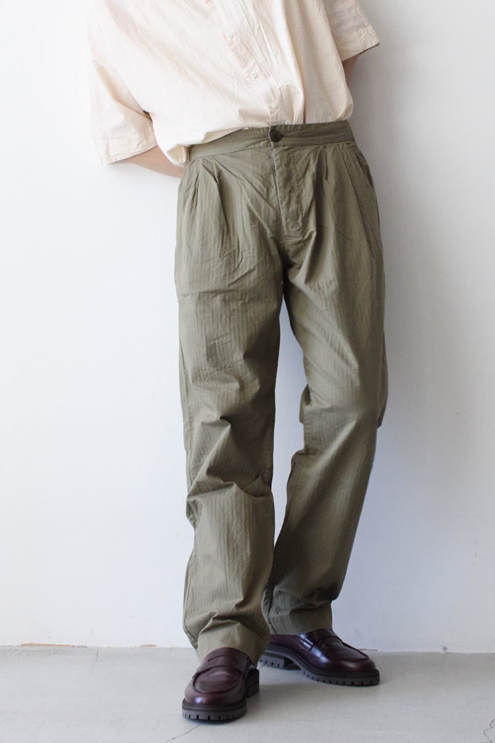 CASEYCASEY 케이시케이시 파비아노 팬츠 왁스 카키 L사이즈 상품이미지1