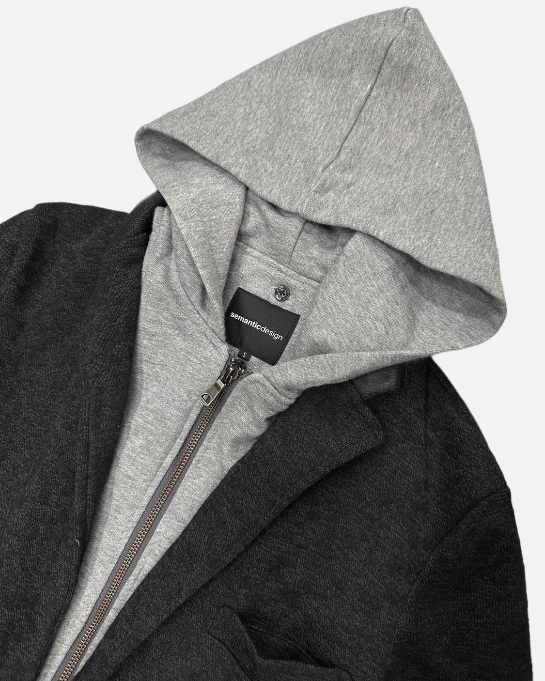 hood layered single coat 상품이미지2