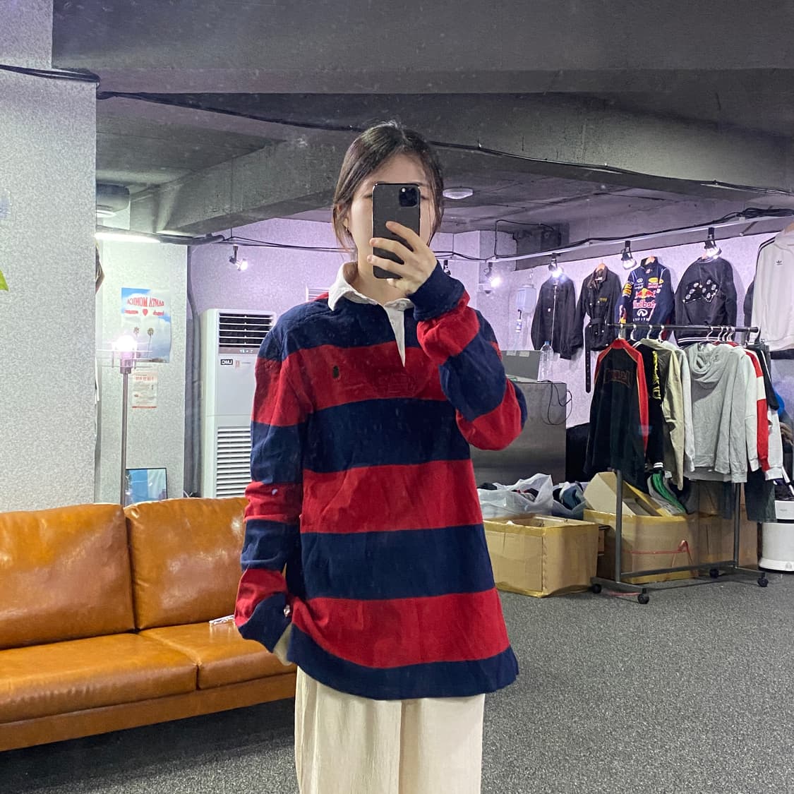 폴로 랄프로렌 스트라이프 카라티 B2356 상품이미지1