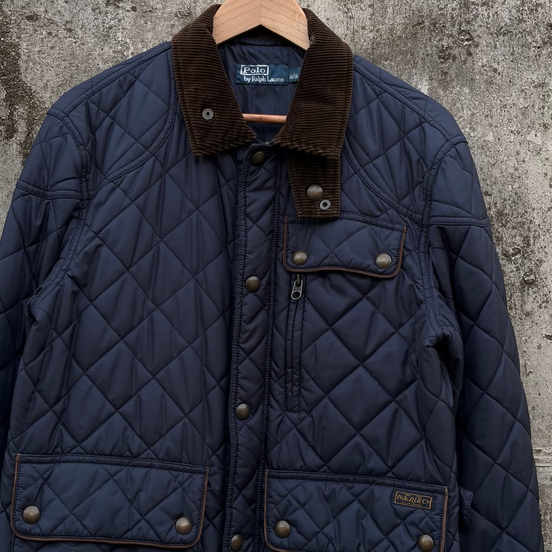 폴로 랄프로렌 카라 코듀로이 퀼팅 자켓 L 0206  상품이미지2