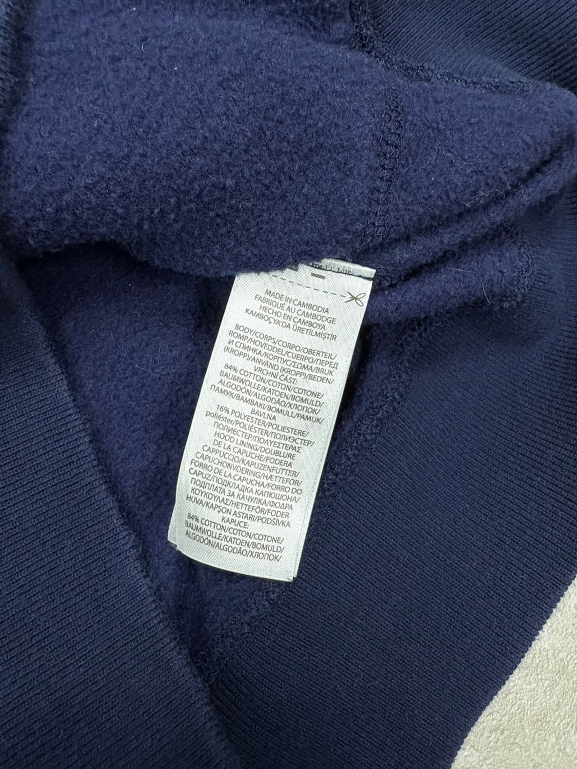 폴로 랄프로렌 큐알택 네이비 걸즈 후드집업 희귀져지 (M) 상품이미지5