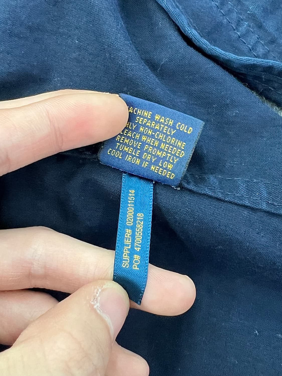 폴로 랄프로렌 딥 네이비 폴리쉘 유틸리티 풀 스냅 후드 자켓 상품이미지9