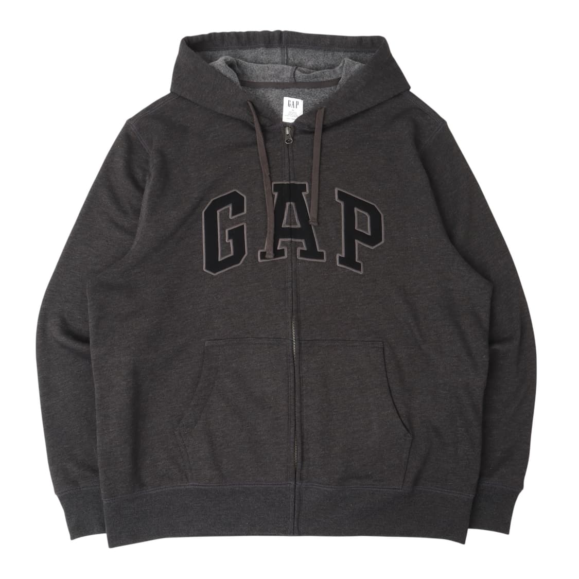 갭 챠콜 아플리케 로고 후드집업 상품이미지1