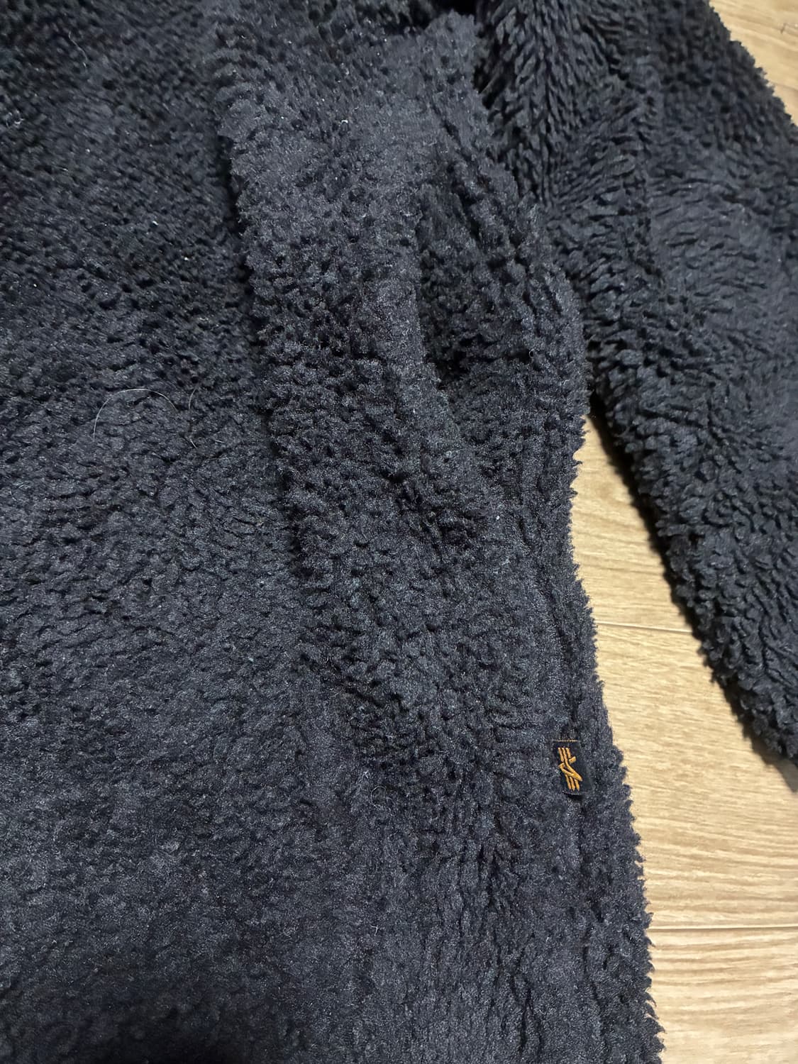 S) 알파인더스트리 빔즈 리버시블 후리스 보아털 코트 블랙 상품이미지6