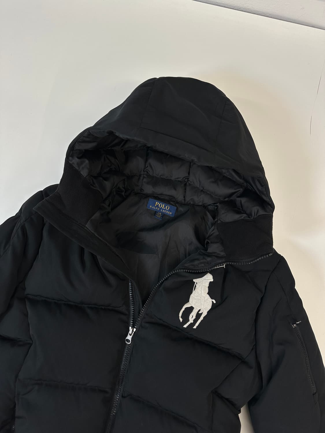 폴로 빅포니 패딩 블랙 S(덕다운) 상품이미지3