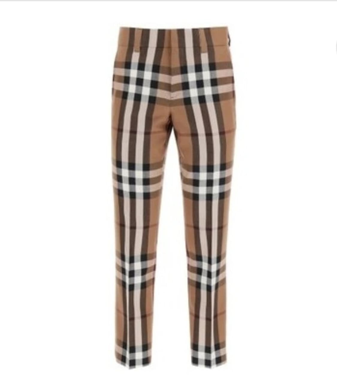 정품 Burberry 버버리 체크 울 팬츠 여성 34 상품이미지1