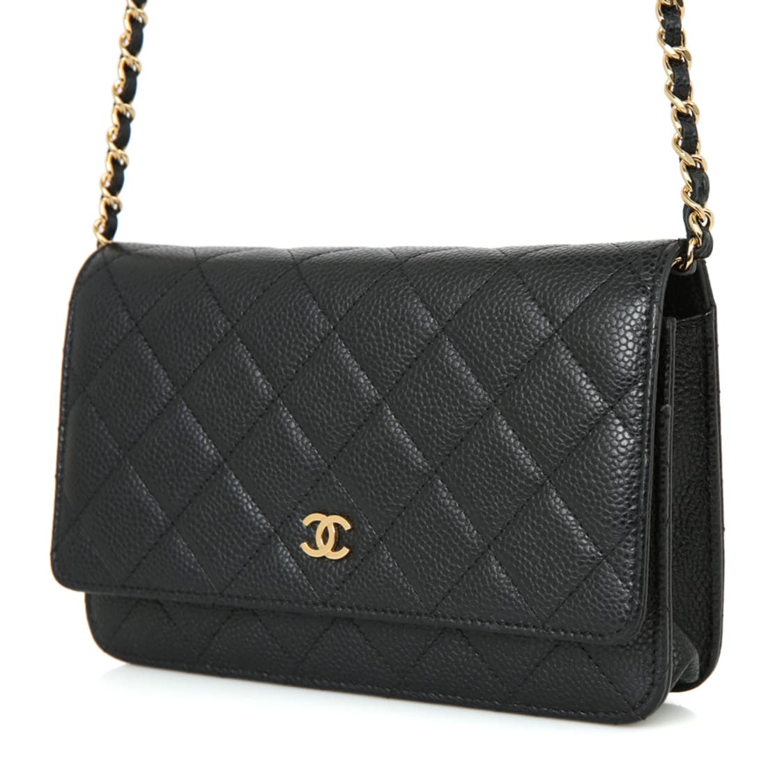 샤넬 클래식 캐비어 WOC 체인 미니크로스 블랙 금장 AP0250 상품이미지2