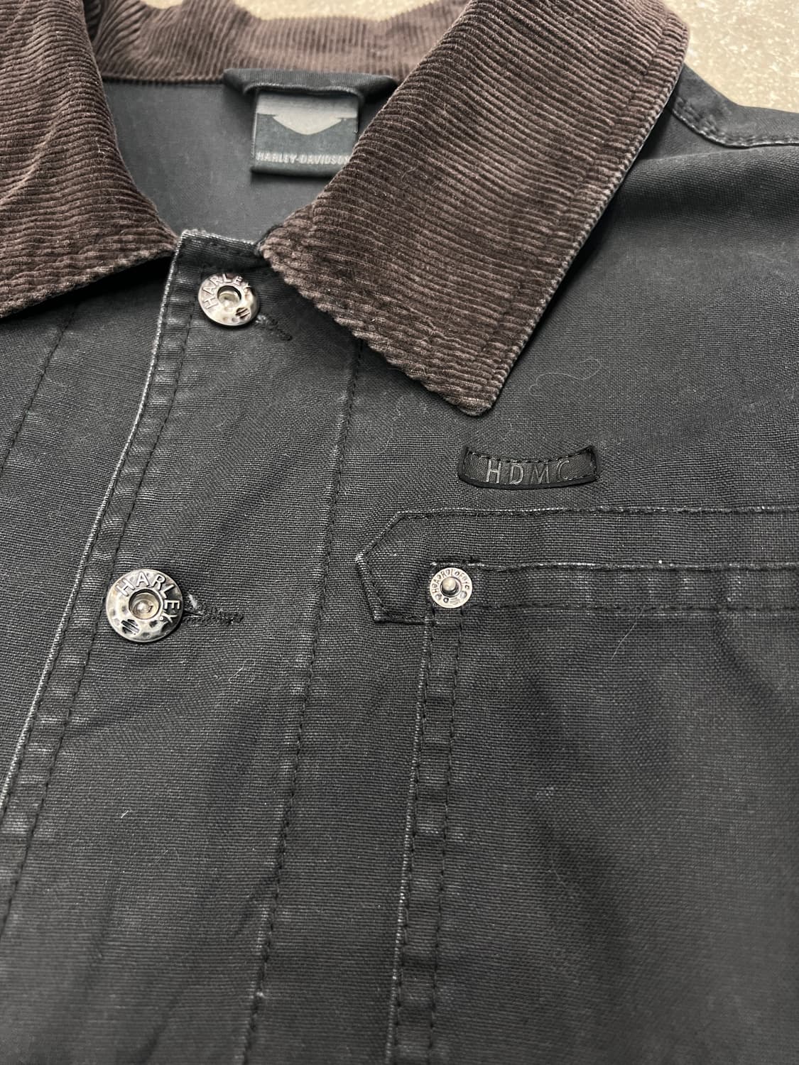 할리데이비슨 코듀로이 칼라 코튼 자켓 상품이미지3