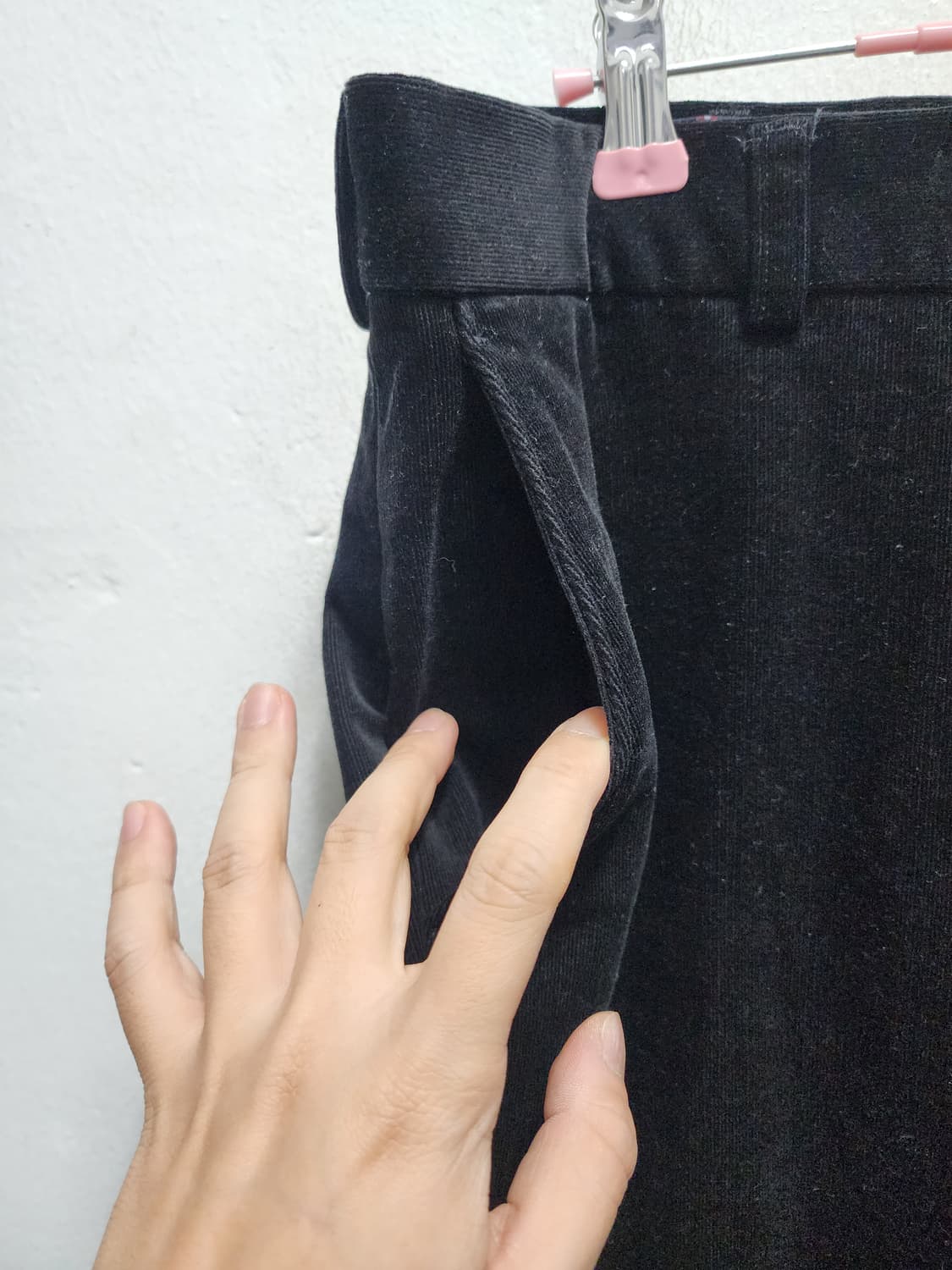 인디안 아메카지 벨벳원단 슬랙스 상품이미지3