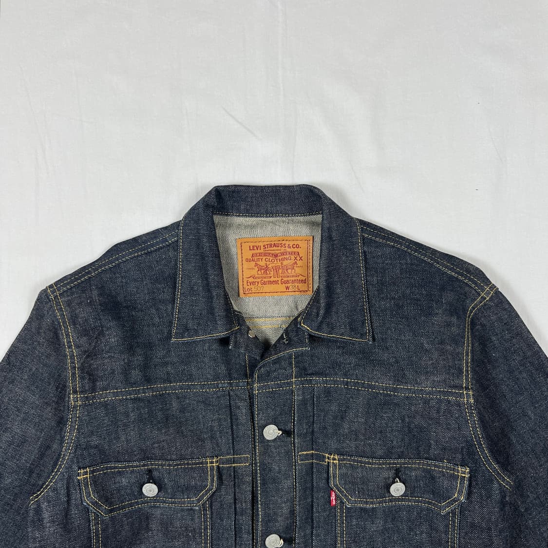 90‘s 리바이스 levis type2 셀비지 데님 트러커 자켓 상품이미지2