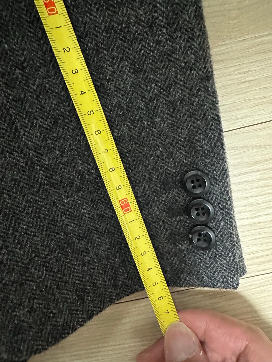 Pottery 셔클랜드 헤링본 자켓 (차콜) 5사이즈 판매 상품이미지9