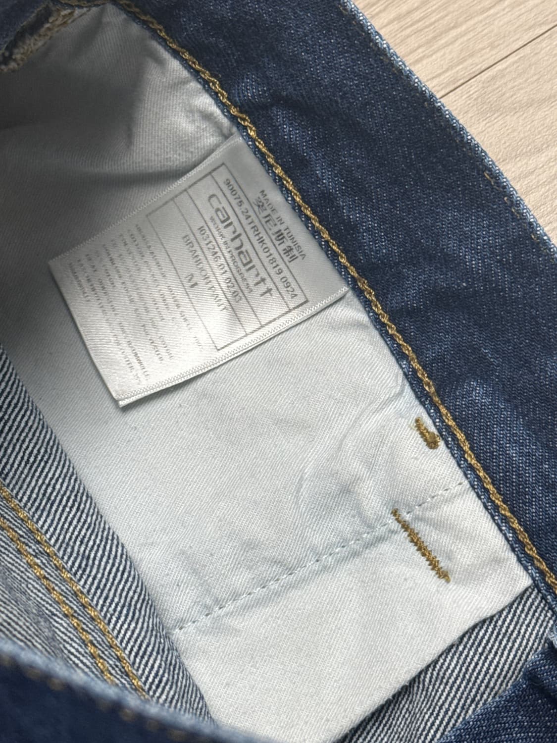 칼하트 브랜든 팬츠 블루린스드 m 상품이미지4