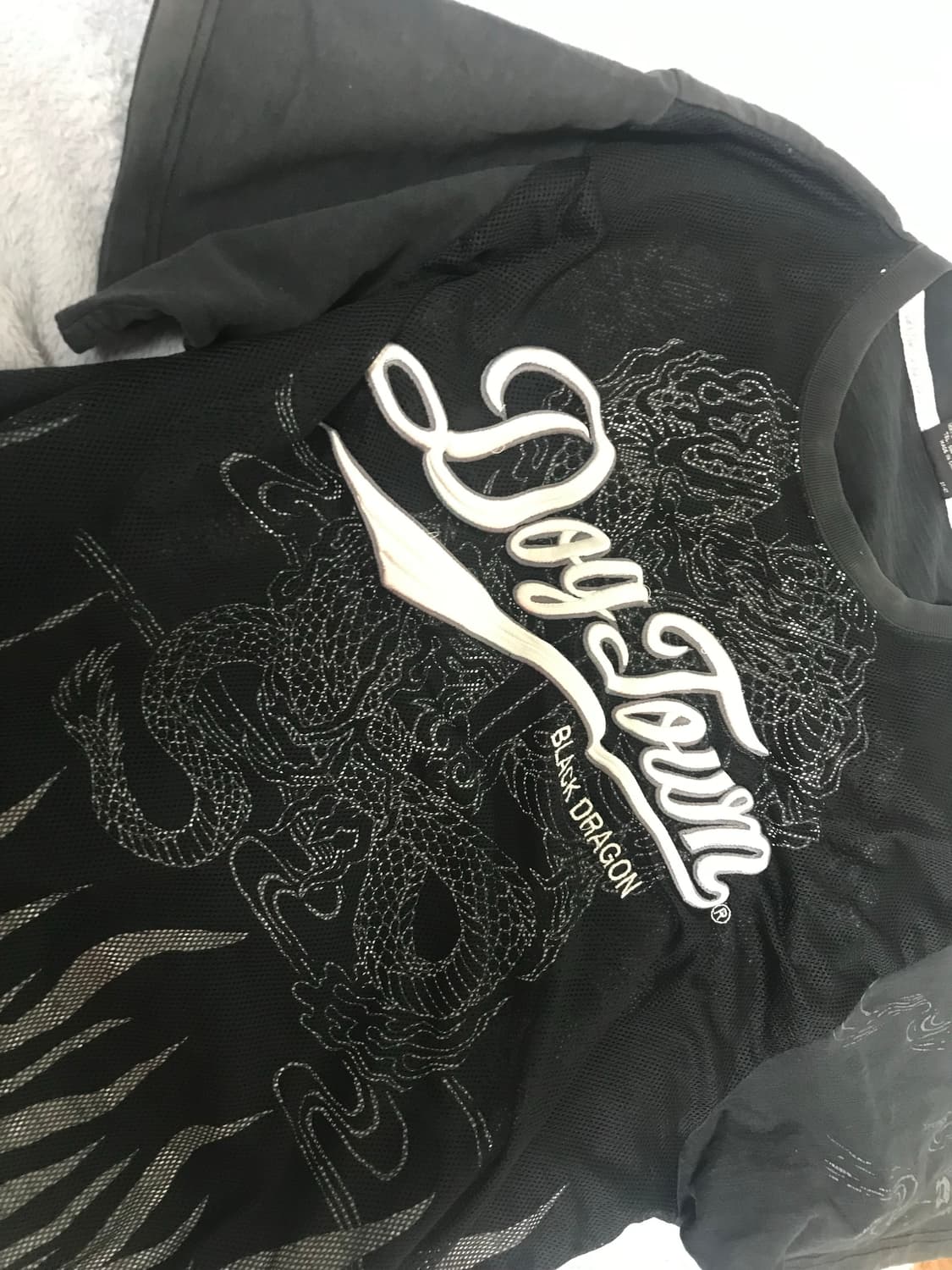 도그타운 오리엔탈 메쉬 레이어드 티셔츠 반팔 빈티지 펑크 상품이미지3