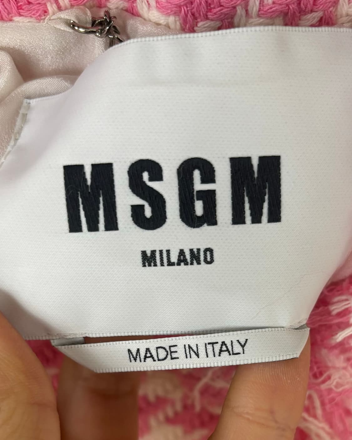 엠에스지엠 프린지 트림 하운드투스 트위드 자켓 상품이미지7