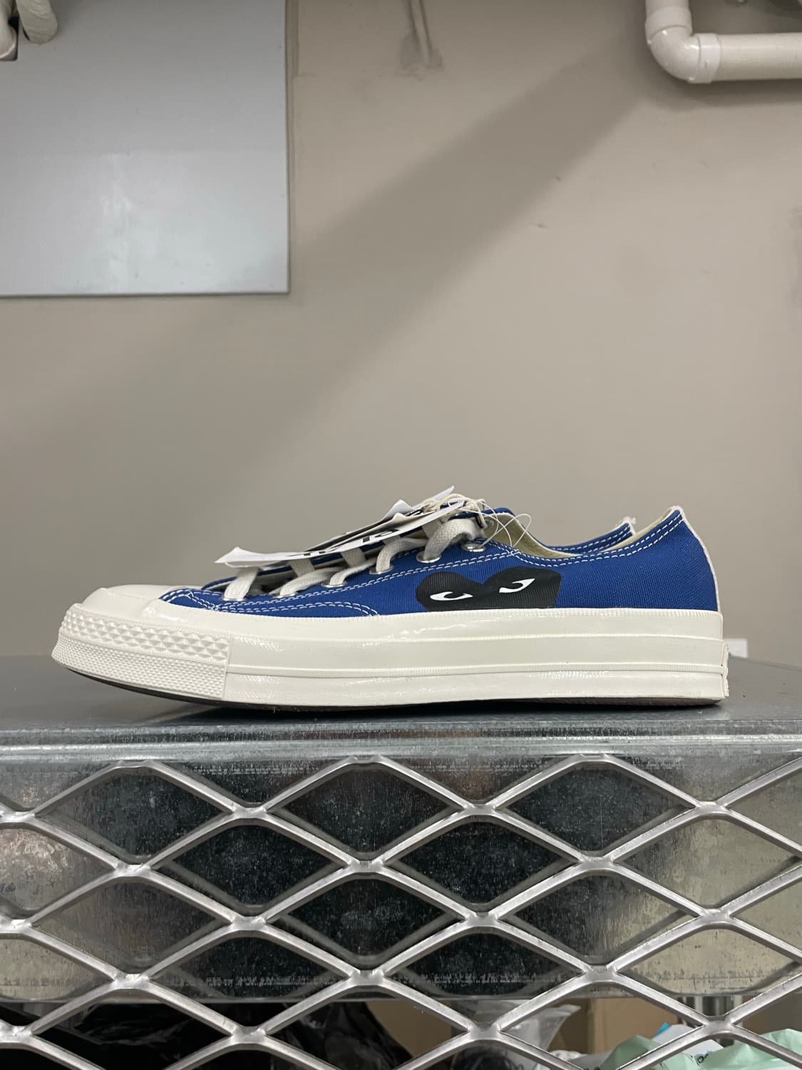 컨버스 x 꼼데 블루 로우 255mm(박스x)(gr-4617) 상품이미지1