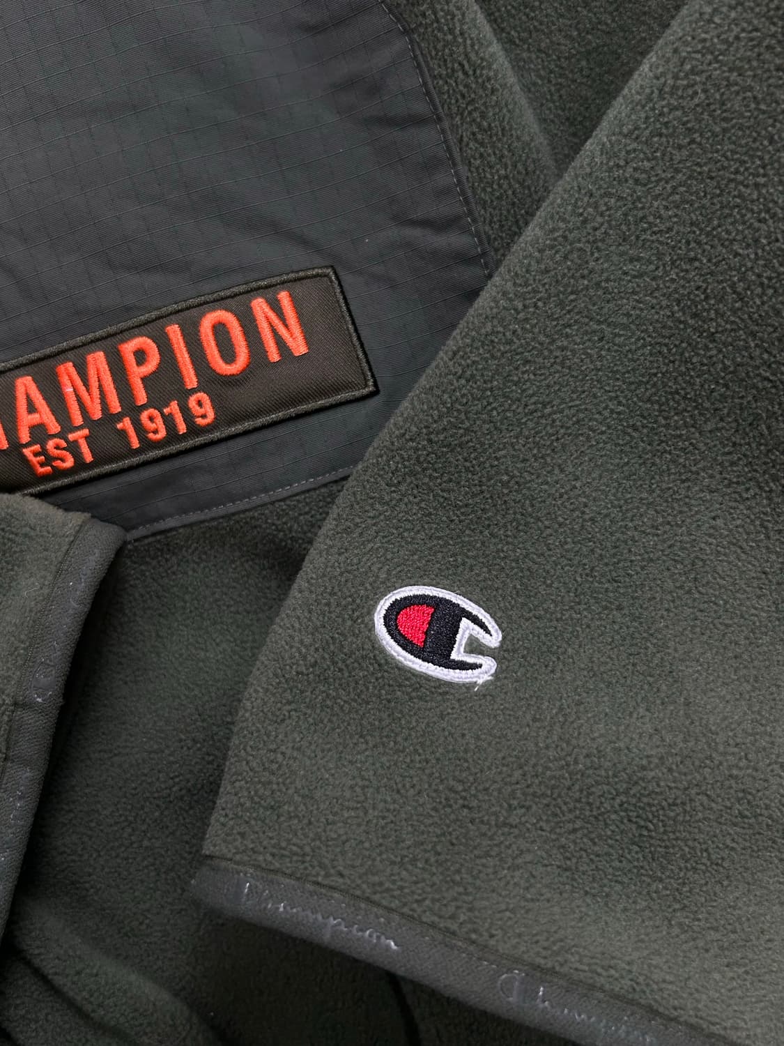 챔피온 카키 플리스 자켓 XL 상품이미지7