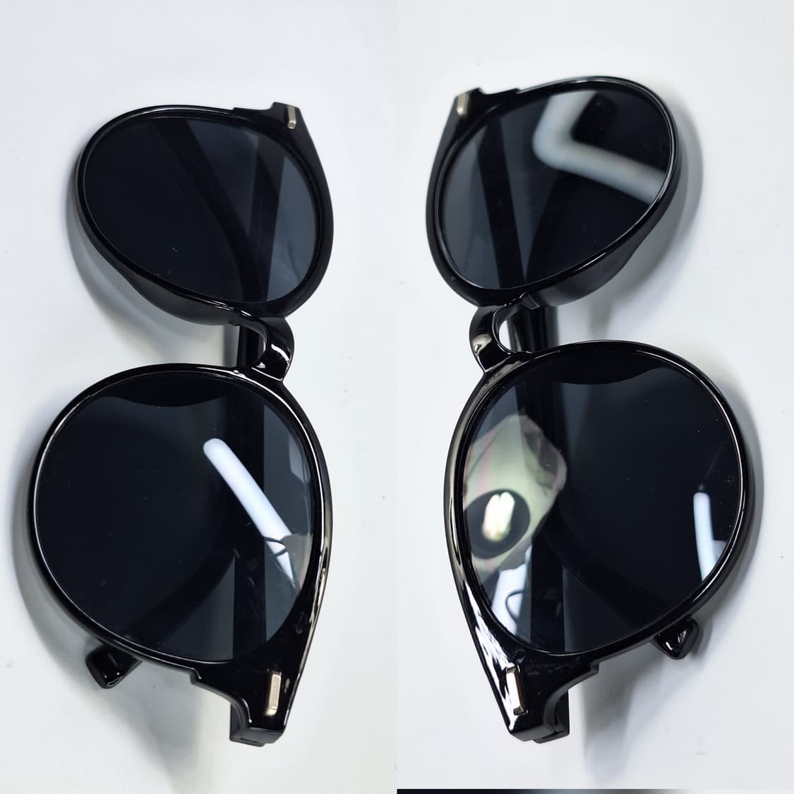 빈티지 선글라스 보스턴 블랙 선글라스 리벳 148mm 클래식 레트로 상품이미지3