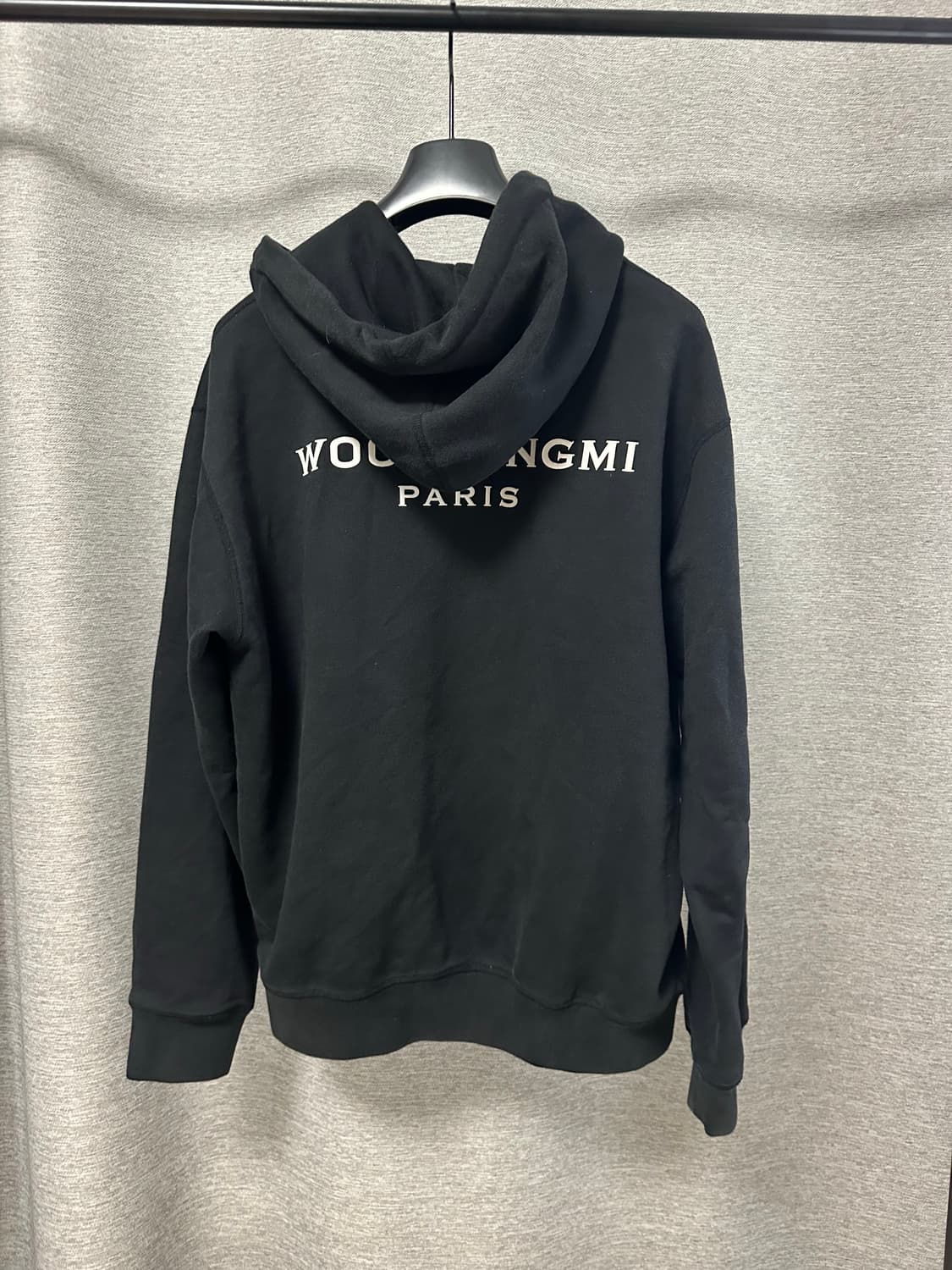 (46) 우영미 백로고 후드 블랙 상품이미지2