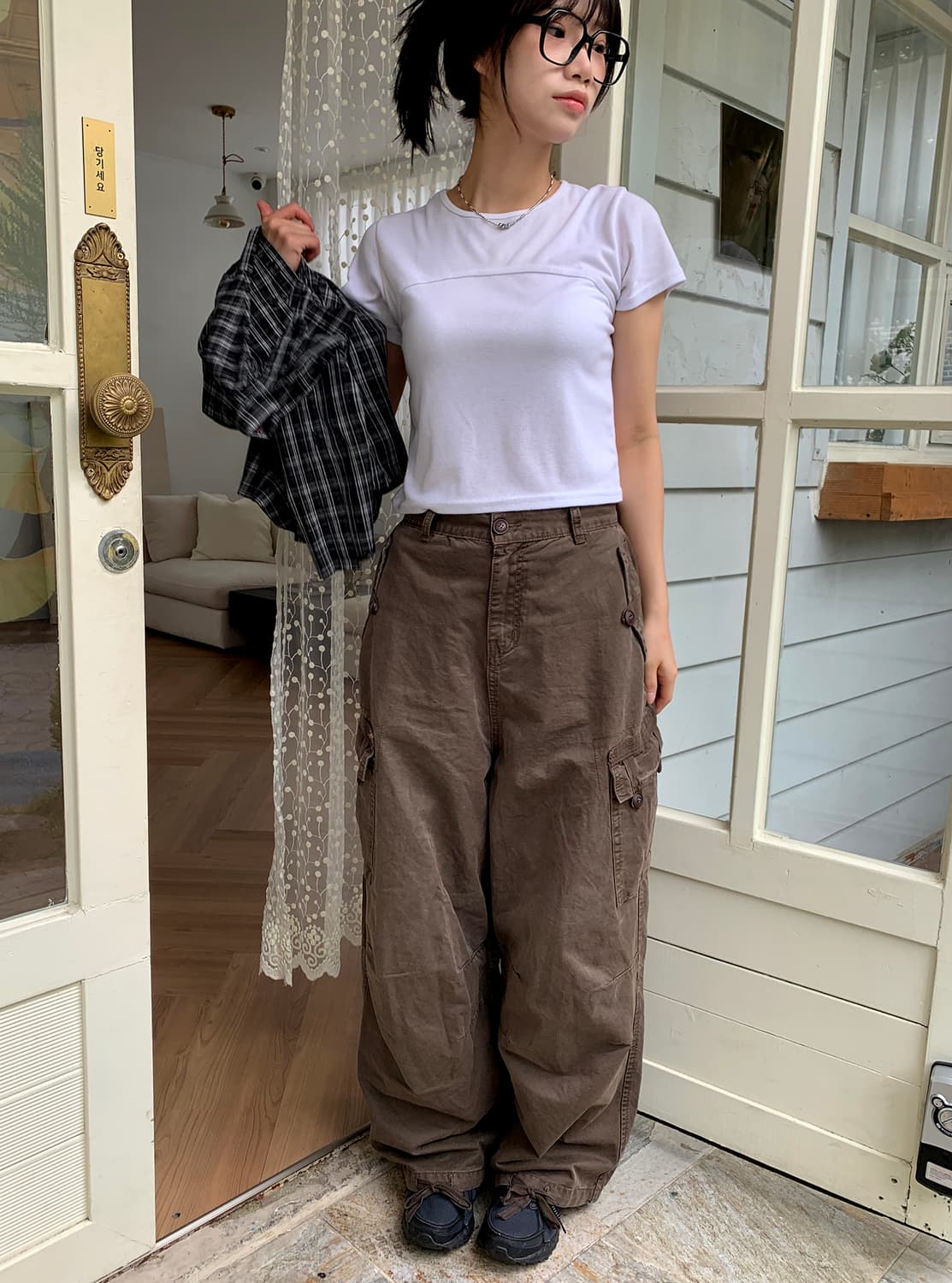 릿킴 브라운 카고 팬츠 상품이미지5