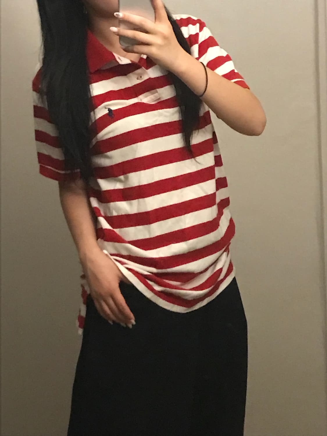 폴로 스트라이프 반팔 레드 상품이미지2