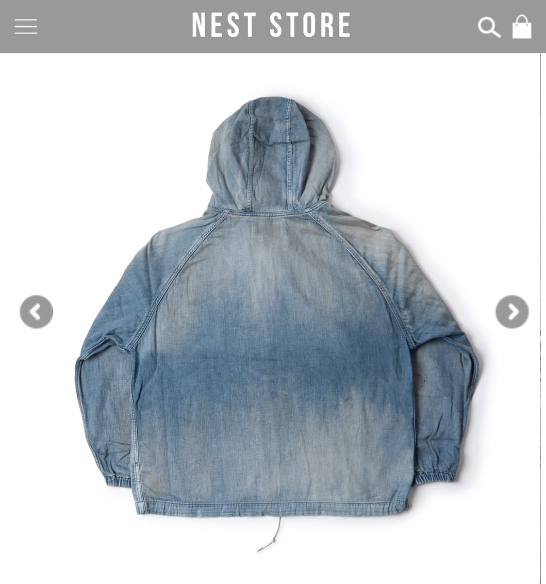 아나크로놈 데님 집업 3사이즈 상품이미지5