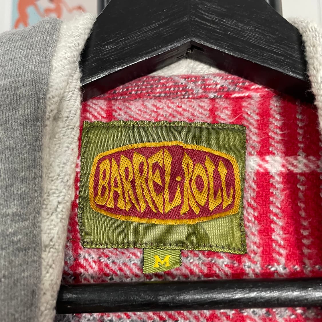 오버사이즈 체크 후드 자켓 상품이미지8