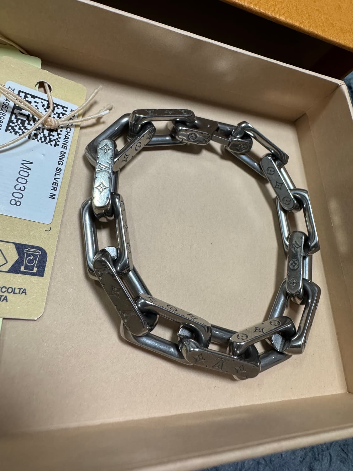 루이비통 버질아블로 체인 팔찌 M사이즈 상품이미지2