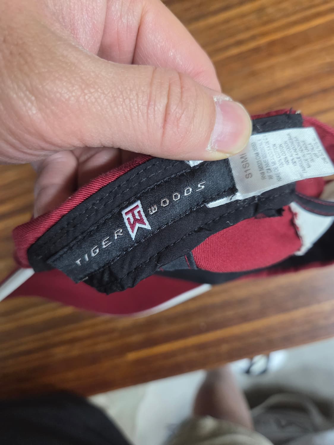 나이키 빈티지 올드스쿨 타이거우즈 모자 프리 버건디 상품이미지5