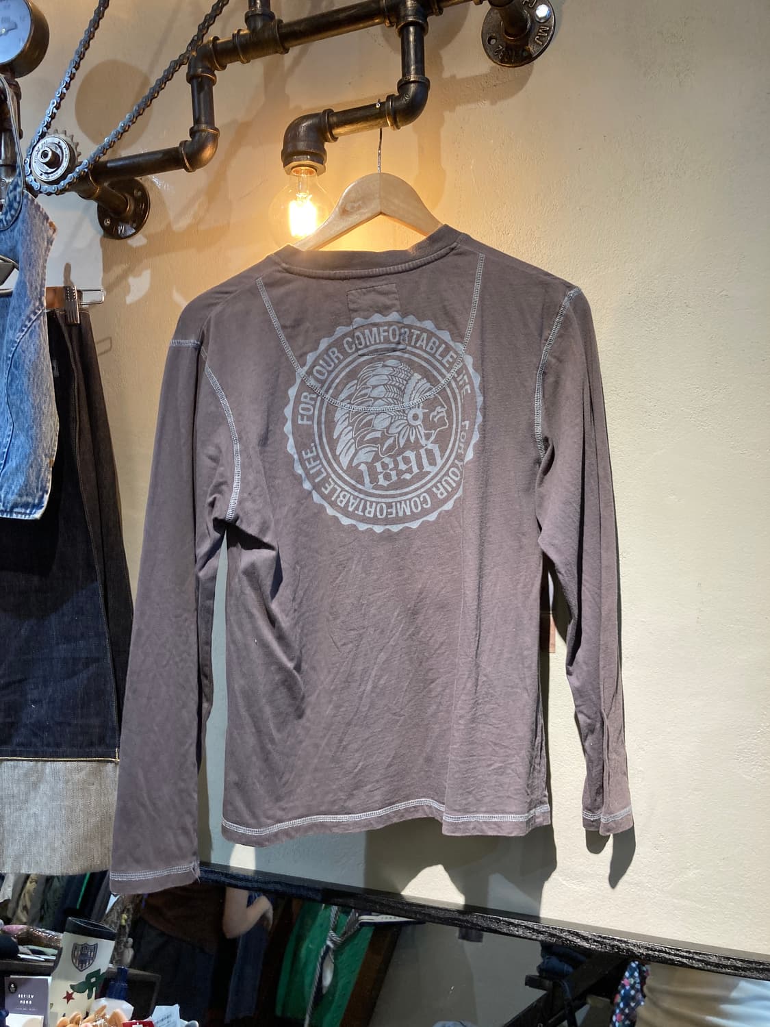 Camisa 헨리넥 슬리브티 긴팔티 상품이미지4