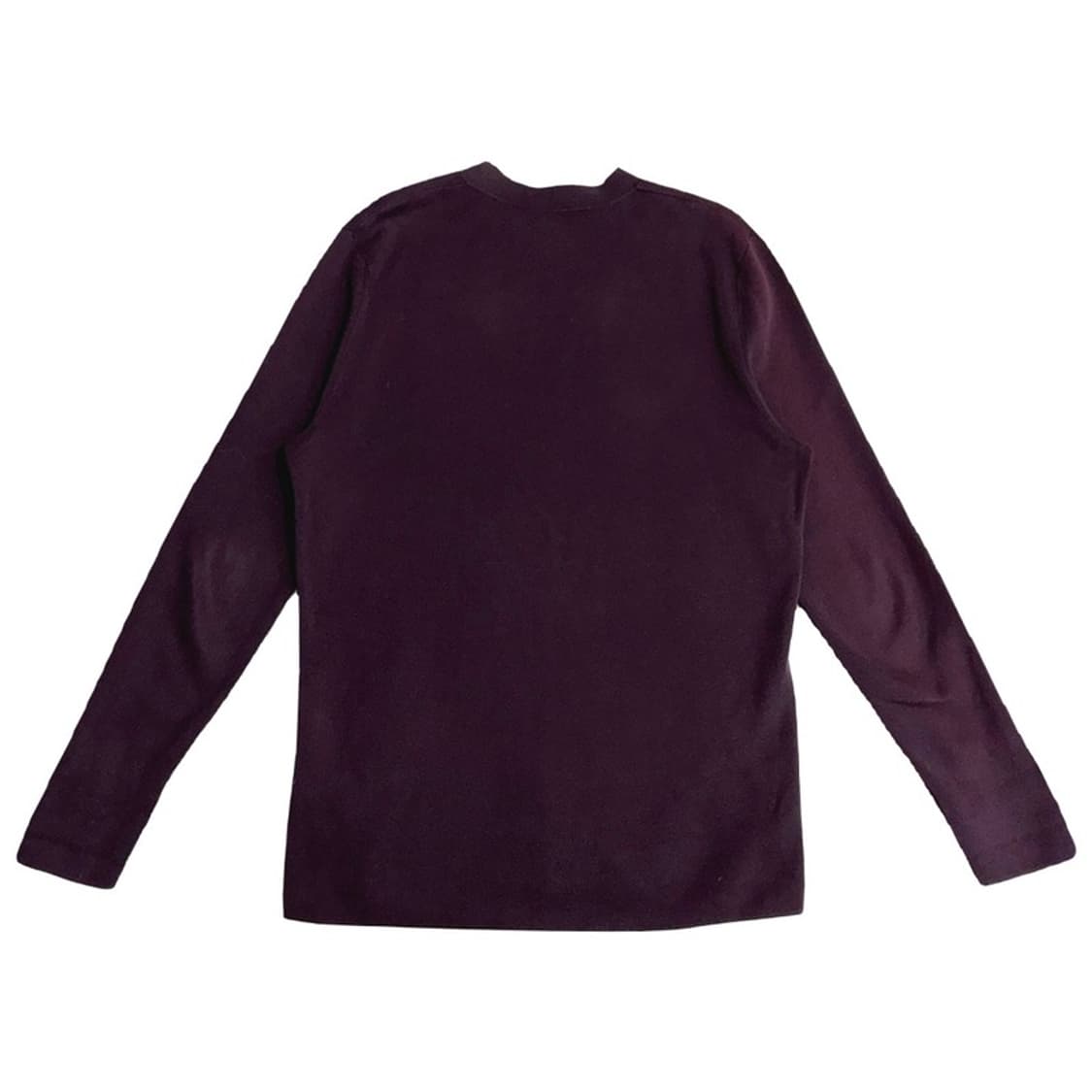 COS 버건디 코튼 라운드넥 긴팔티 M 상품이미지7