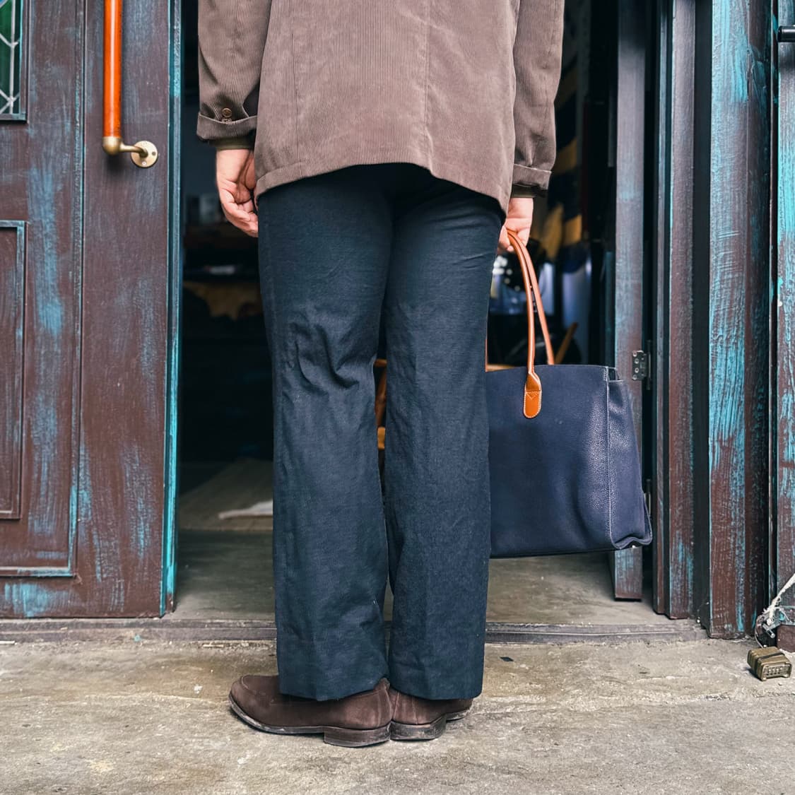 일본 빈티지 울 트라우저 33 상품이미지10