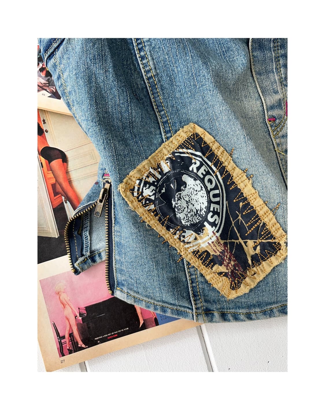 2000‘s Dsquared2 Denim Bustier Top 상품이미지3