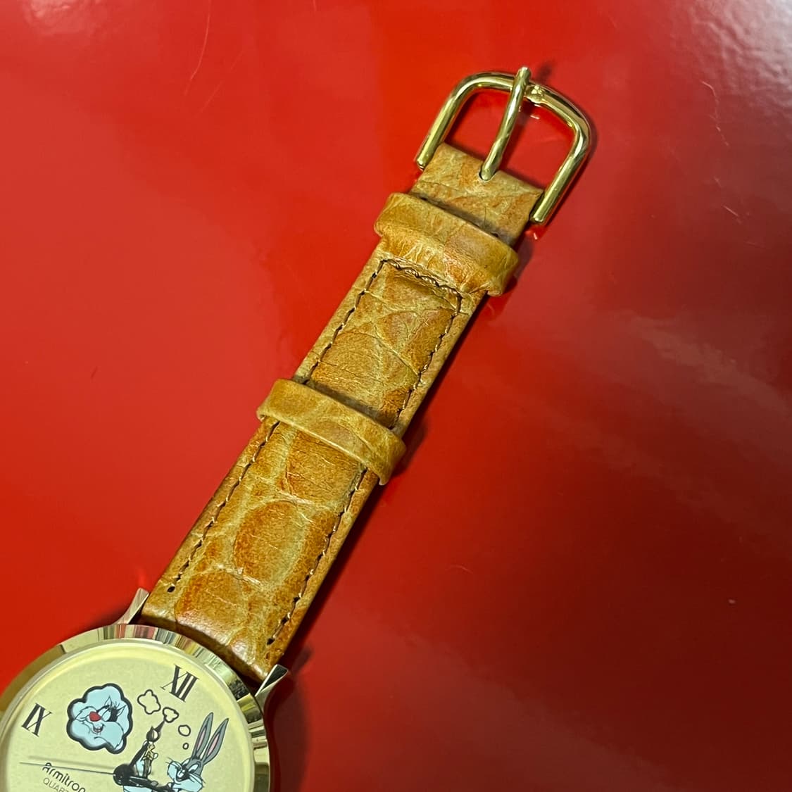 90s 초희귀 레트로 빈티지 루니툰즈 여성용 쿼츠 시계 벅스버니 상품이미지8