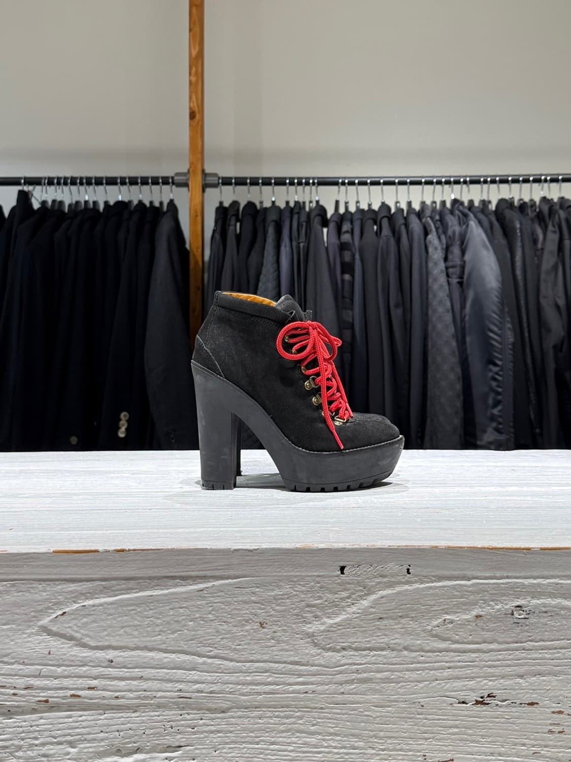 폴로 랄프로렌 블랙 헬렌 스웨이드 플랫폼 하이킹 부츠 상품이미지4