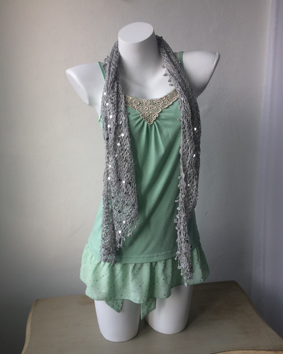 beads point net scarf 상품이미지2